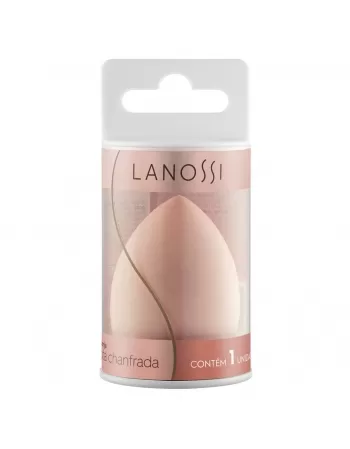 ESPONJA DE MAQUIAGEM LANOSSI GOTA CHANFRADA C/1 UNIDADE (LS5006)