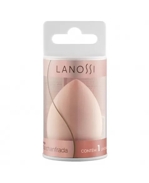 ESPONJA DE MAQUIAGEM LANOSSI GOTA CHANFRADA C/1 UNIDADE (LS5006)