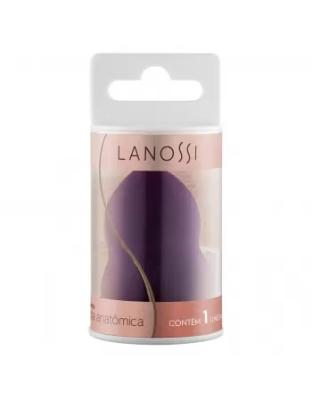 ESPONJA DE MAQUIAGEM LANOSSI GOTA ANATÔMICA C/1 UNIDADE (LS5005)