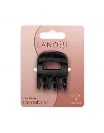PRENDEDOR DE CABELO LANOSSI BLACK C/1 UNIDADE (LS2501)
