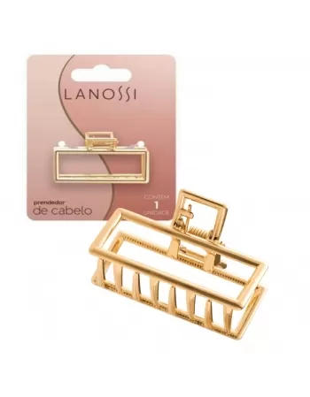 PRENDEDOR DE CABELO LANOSSI METAL GOLD DOURADO C/1 UNIDADE (LS2505)
