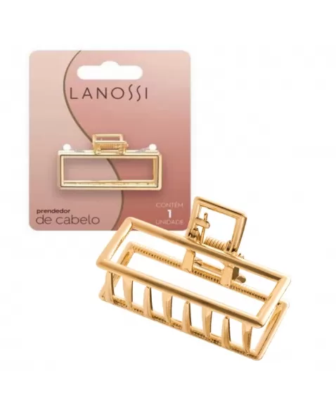 PRENDEDOR DE CABELO LANOSSI METAL GOLD DOURADO C/1 UNIDADE (LS2505)