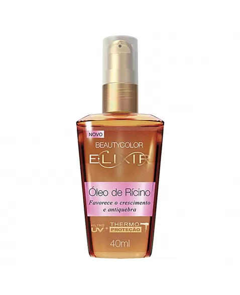ELIXIR BEAUTY COLOR ÓLEO DE RÍCINO FAVORECE O CRESCIMENTO E ANTIQUEBRA 40 ML