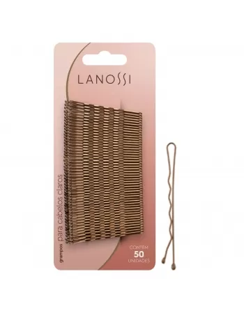 GRAMPOS PARA CABELOS CLAROS LANOSSI Nº5 C/50 UNIDADES (LS2519)
