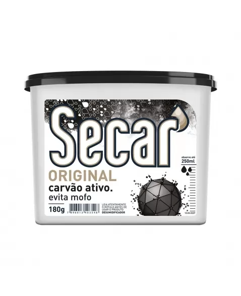 DESUMIDIFICADOR SECAR ORIGINAL CARVÃO ATIVO 180G