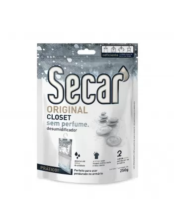 DESUMIDIFICADOR SECAR ORIGINAL CLOSET SEM PERFUME 250G