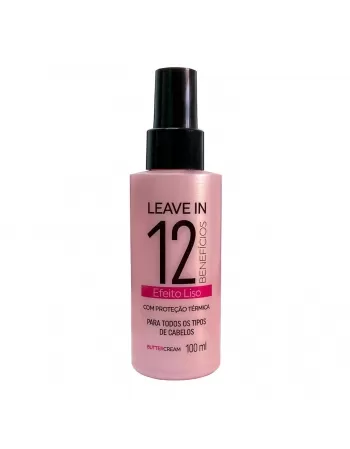 BUTTER CREAM LEAVE IN 12 EM 1 BUTTERFLY PUMP EFEITO LISO 100ML