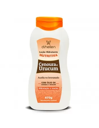 LOÇÃO HIDRATANTE NUTRITIVA DIHELLEN CENOURA E URUCUM 470G