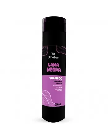 SHAMPOO DIHELLEN LAMA NEGRA CABELOS ESCUROS 300ML