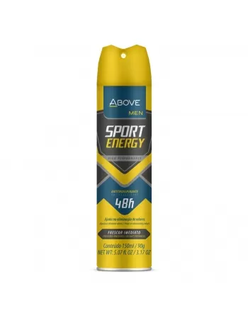 ANTITRANSPIRANTE AEROSSOL ABOVE MEN HIGH PERFORMANCE SPORT ENERGY 150ML / 90G