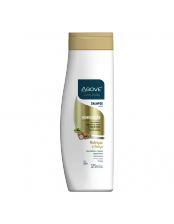 SHAMPOO ABOVE HAIR CARE HIDRATAÇÃO NUTRIÇÃO E FORÇA 325 ML