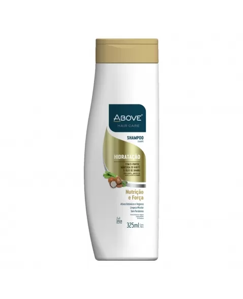 SHAMPOO ABOVE HAIR CARE HIDRATAÇÃO NUTRIÇÃO E FORÇA 325 ML