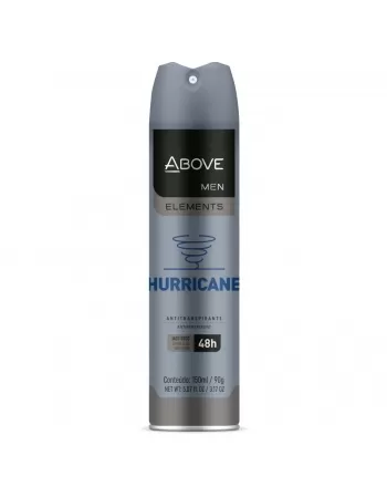 ANTITRANSPIRANTE AEROSSOL ABOVE MEN ELEMENTS HURRICANE 150ML / 90G