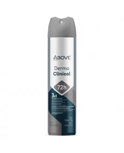 ANTITRANSPIRANTE AEROSSOL ABOVE DERMA CLINICAL SEM PERFUME 150ML / 90G