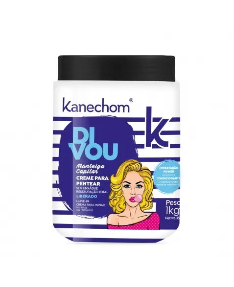 CREME PARA PENTEAR SEM ENXÁGUE KANECHOM DIVOU HIDRATAÇÃO POWER 1KG