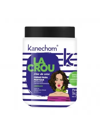 CREME PARA PENTEAR SEM ENXÁGUE KANECHOM LACROU DEFINIÇÃO E VOLUME 1KG