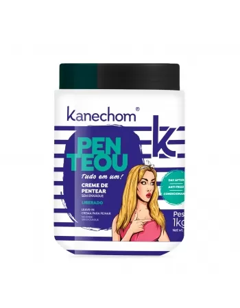 CREME PARA PENTEAR SEM ENXÁGUE KANECHOM PENTEOU ANTI FRIZZ 1KG