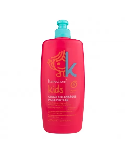 CREME PARA PENTEAR KANECHOM KIDS SEM ENXÁGUE HIDRATAÇÃO E BRILHO 300ML