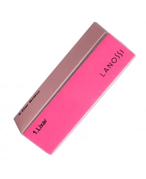 LIXA POLIDORA PARA UNHAS LANOSSI COM 4 LADOS C/1 UNIDADE (LS6007)