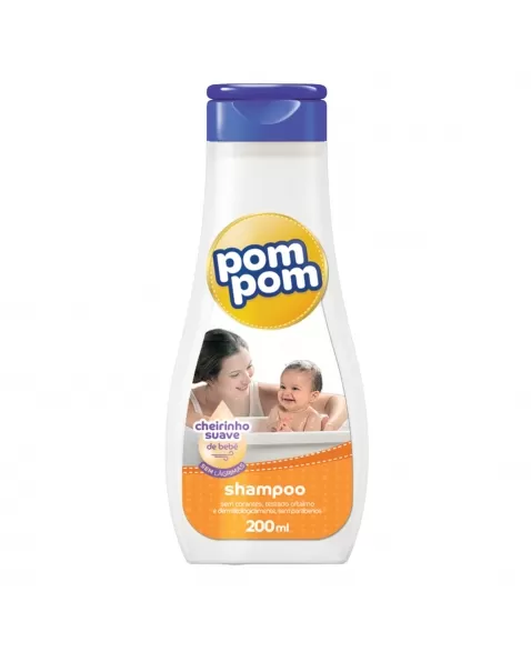 SHAMPOO INFANTIL CHEIRINHO SUAVE DE BEBÊ POM POM FRASCO 200ML
