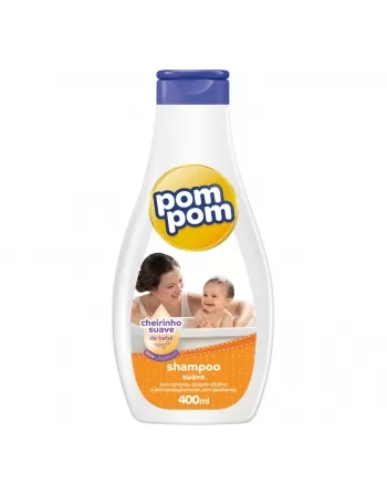 SHAMPOO INFANTIL CHEIRINHO SUAVE DE BEBÊ POM POM FRASCO 400ML