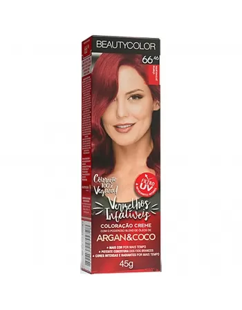 COLORAÇÃO CREME BEAUTY COLOR 66.46 CHAMA PROVOCANTE