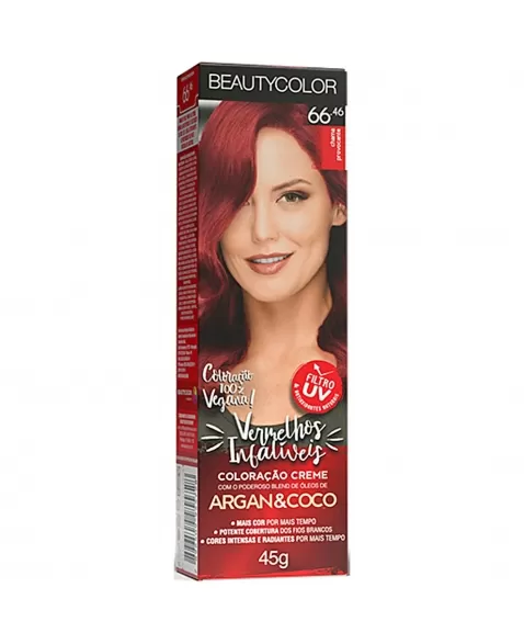 COLORAÇÃO CREME BEAUTY COLOR 66.46 CHAMA PROVOCANTE