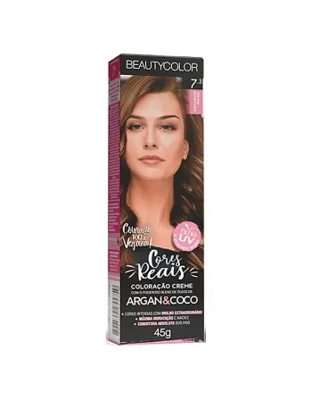 COLORAÇÃO CREME BEAUTY COLOR 7.3 LOURO DOURADO