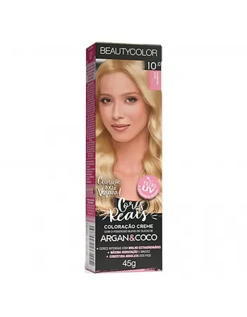 COLORAÇÃO CREME BEAUTY COLOR 10.0 LOURO CLARÍSSIMO