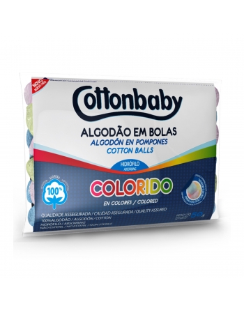 ALGODÃO BOLAS COLORIDO COTTONBABY 50G