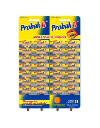 APARELHO DESCARTÁVEL PARA BARBEAR PROBAK II CARTELA C/14UNIDADES