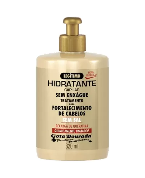 CREME PENTEAR GOTA DOURADA FORTALECIMENTO QUIMICAMENTE TRATADOS 320ML