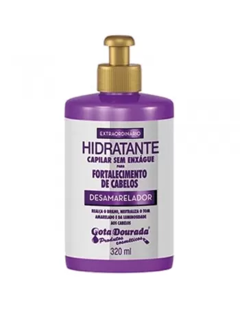 CREME PENTEAR GOTA DOURADA FORTALECIMENTO DESAMARELADOR 320ML