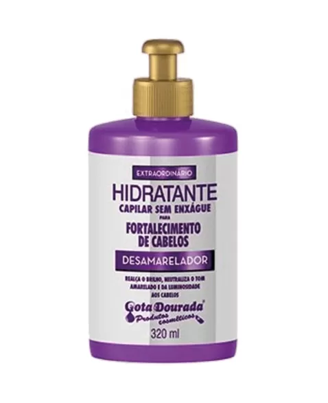 CREME PENTEAR GOTA DOURADA FORTALECIMENTO DESAMARELADOR 320ML