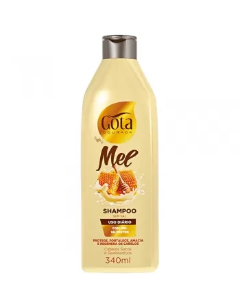 SHAMPOO GOTA DOURADA USO DIÁRIO COM MEL 340ML