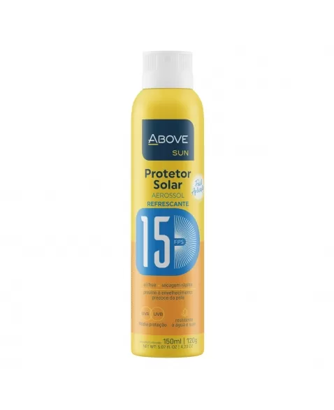 PROTETOR SOLAR ABOVE FPS 15 AEROSSOL 150ML/120G