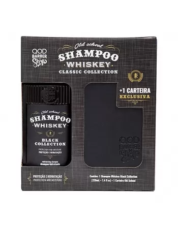 SHAMPOO QOD BLACK COLLECTION WHISKEY 220ML + CARTEIRA EXCLUSIVA