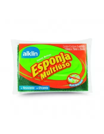 ESPONJA MULTIUSO ALKLIN DUPLA-FACE C/ 1UNIDADE