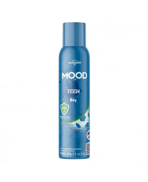 DESODORANTE ANTITRANSPIRANTE MOOD CARE AEROSSOL TEEN BOY 150ML / 90GR