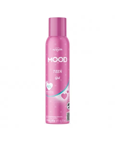 DESODORANTE ANTITRANSPIRANTE MOOD CARE AEROSSOL TEEN GIRL 150ML / 90GR