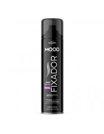 FIXADOR PARA CABELOS MOOD HAIR SPRAY PROFISSIONAL FORTE 400ML / 276GR