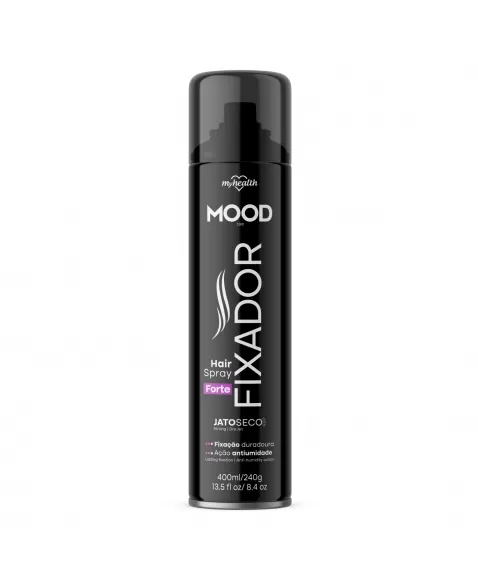 FIXADOR PARA CABELOS MOOD HAIR SPRAY PROFISSIONAL FORTE 400ML / 276GR
