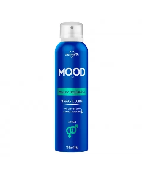 MOUSSE DEPILATÓRIO MOOD CARE UNISSEX PERNAS & CORPO 150ML / 135GR