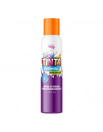 TINTA COLORIDA PARA CABELOS MY PARTY AEROSSOL COR LARANJA 150ML / 85GR
