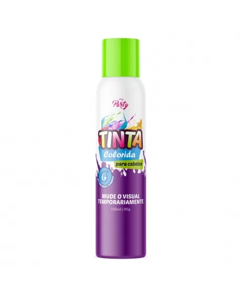 TINTA COLORIDA PARA CABELOS MY PARTY AEROSSOL VERDE 150ML / 85GR