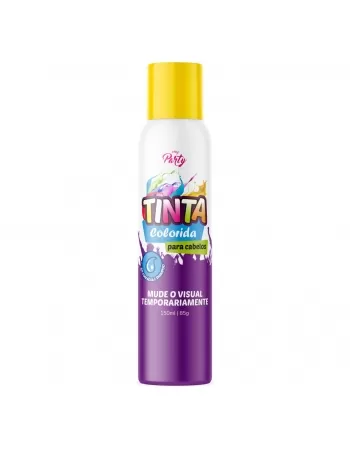 TINTA COLORIDA PARA CABELOS MY PARTY AEROSSOL COR AMARELA 150ML / 85GR