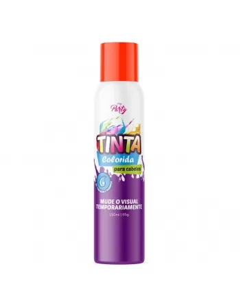 TINTA COLORIDA PARA CABELOS MY PARTY AEROSSOL COR VERMELHO 150ML / 85GR
