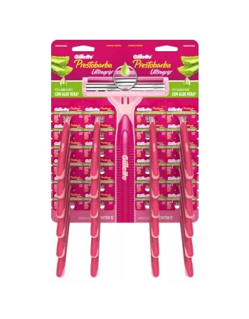APARELHO DE DEPILAR GILLETTE ULTRAGRIP FEMININO CARTELA 12X2 UNIDADES