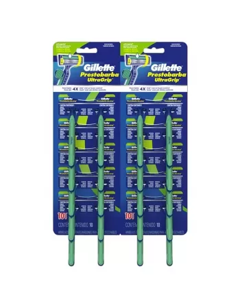 APARELHO DE BARBEAR GILLETTE ULTRAGRIP MÓVEL CARTELA 12X2 UNIDADES