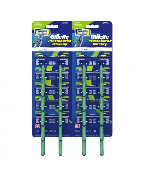 APARELHO DE BARBEAR GILLETTE ULTRAGRIP MÓVEL CARTELA 12X2 UNIDADES